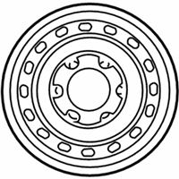 OEM 2002 Toyota Tacoma Wheel, Spare - 42611-04070