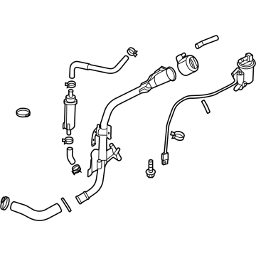 OEM Hyundai Filler Neck & Hose Assembly - 31030-L0500