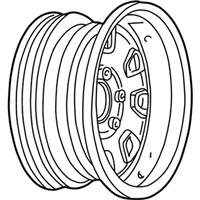 OEM 1995 Chevrolet Astro Wheel Rim Assembly-15X6.5 Front - 9591731