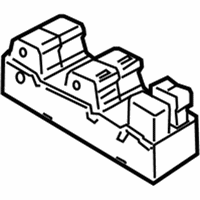 OEM 2010 Nissan Rogue Switch Assy-Power Window, Main - 25401-JM00A