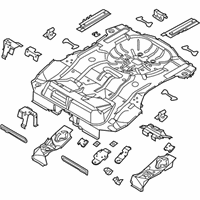 OEM 2017 Ford Focus Rear Floor Pan - CP9Z-5411215-B