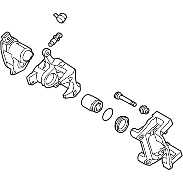 OEM Hyundai Santa Cruz CALIPER KIT-RR BRAKE, LH - 58310-K5A00