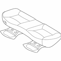 OEM 2013 Hyundai Elantra Cushion Assembly-Rear Seat - 89100-3X000-PBU