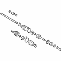 OEM 2004 Nissan Quest Shaft Assembly-Front Drive R - 39100-CK005