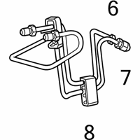 OEM 2013 Ram 2500 Tube Assembly-Master Cylinder To HCU - 68166423AA