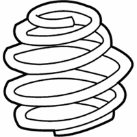 OEM 2004 BMW 330Ci Front Coil Spring - 31-33-1-096-184