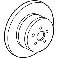 OEM 2009 Pontiac Vibe Rear Brake Rotor - 19184276