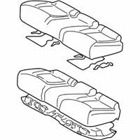 OEM Lexus LS430 Cushion Assembly, Rear Seat - 71460-50510-B0