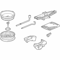 OEM Honda CR-Z Temporary Kit (Without Tire) - 06421-SZT-A62