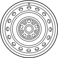 OEM 2010 Toyota Corolla Wheel, Steel - 42611-02A00