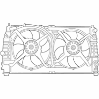 OEM 2003 Chrysler Concorde Cooling Fan Assembly - 4596398AA