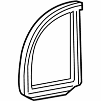 OEM 2010 Honda Civic Seal, L. RR. Door Quarter - 73491-SNE-A01