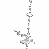 OEM 2014 Hyundai Veloster Lever Complete-Gear Shift - 43700-2V110