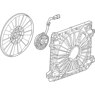 OEM 2022 Cadillac CT4 Fan Assembly - 84798305