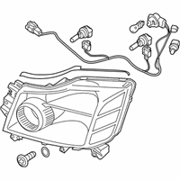 OEM 2008 Nissan Armada Driver Side Headlight Assembly - 26060-9GA0B