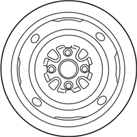 OEM 2005 Toyota Echo Wheel, Spare - 42611-1A240