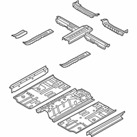 OEM 2017 Kia Forte5 Panel Assembly-Floor, Center - 65100A7600