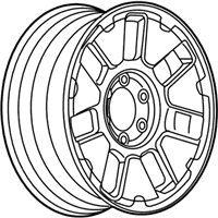 OEM 2007 Hummer H3 Wheel, Alloy - 9598475