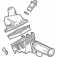 OEM Mercury Air Cleaner Assembly - 7E5Z-9600-A