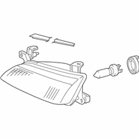 OEM 1998 Toyota Camry Headlamp Assembly - 81110-AA010