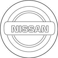 OEM 2012 Nissan Versa Disc Wheel Ornament - 40343-AU51A