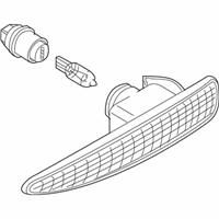 OEM 2005 BMW 745i Additional Turn Indicator Lamp, Left - 63-13-7-164-755