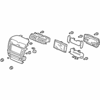 OEM 2004 Acura TSX Control Assembly, Center Panel (Graphite Black) - 39054-SEC-A51ZA