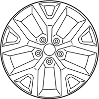 OEM 2016 Jeep Cherokee Aluminum Wheel - 1UT911XFAB