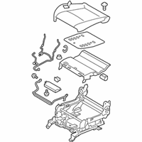 OEM Infiniti Q70 Cushion Assembly - Front Seat - 87350-1MY0B