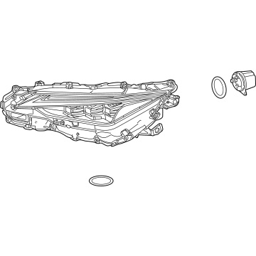 OEM 2021 Lexus IS350 Unit, Headlamp W/Gas - 81145-53A40