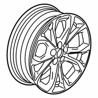 OEM 2019 Chevrolet Cruze Wheel, Alloy - 42500292