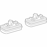 OEM 2019 Toyota Land Cruiser License Lamp Assembly - 81204-60020