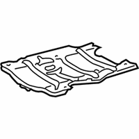 OEM 1995 Toyota Avalon Lower Oil Pan Baffle Plate - 12121-0A011