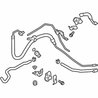 OEM 2013 Infiniti M37 Power Steering Hose & Tube Set - 49710-1MA5A