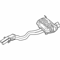 OEM 2005 BMW Z4 Exhaust Muffler - 18-10-7-519-273