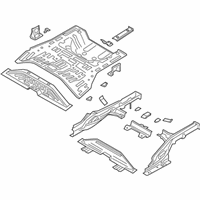 OEM 2019 Hyundai Kona Electric Panel Complete-Rear Floor - 65500-K4000