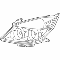 OEM 2007 Saturn Aura Composite Headlamp - 25854633