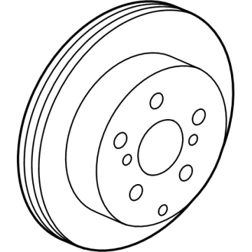 OEM 2022 Lexus NX350 DISC, RR - 42431-78030