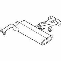 OEM 2021 Kia Soul Rear Muffler Assembly - 28710K0700