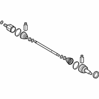 OEM 2020 Hyundai Veloster N Shaft Assembly-Drive, LH - 49500-K9100