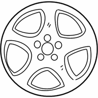 OEM 2003 Ford Mustang Wheel, Alloy - YR3Z-1007-EA