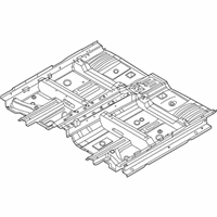 OEM 2020 Hyundai Palisade Panel Assembly-Floor, Ctr - 65100-S8000
