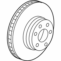 OEM 2010 BMW X5 Brake Disc, Lightweight, Ventilated, Right - 34-11-6-789-070