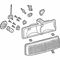 OEM 1998 Chevrolet Astro Housing, Headlamp (W/Lens) - 16524091