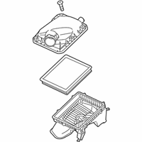 OEM Chevrolet Malibu Air Cleaner Assembly - 23134626