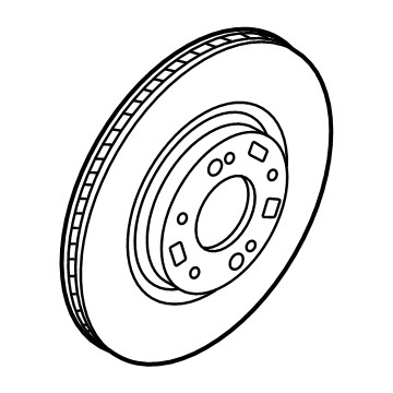 OEM 2021 Hyundai Elantra Disc-Front Wheel Brake - 51712-L1000