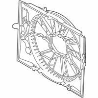 OEM 2010 BMW 550i Fan Shroud - 17-42-7-534-912