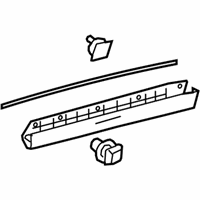 OEM 2021 Lexus NX300h MOULDING Sub-Assembly, Rear Door - 75078-78010