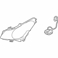 OEM Infiniti G35 Headlamp Housing Assembly, Right - 26025-JK60D