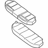 OEM 2009 Nissan Altima Cushion Assy-Rear Seat - 88300-JA00C